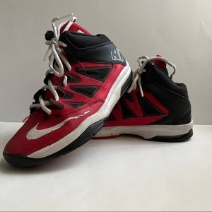 Used Nike Boys Red Basketball High Tops - Size 5